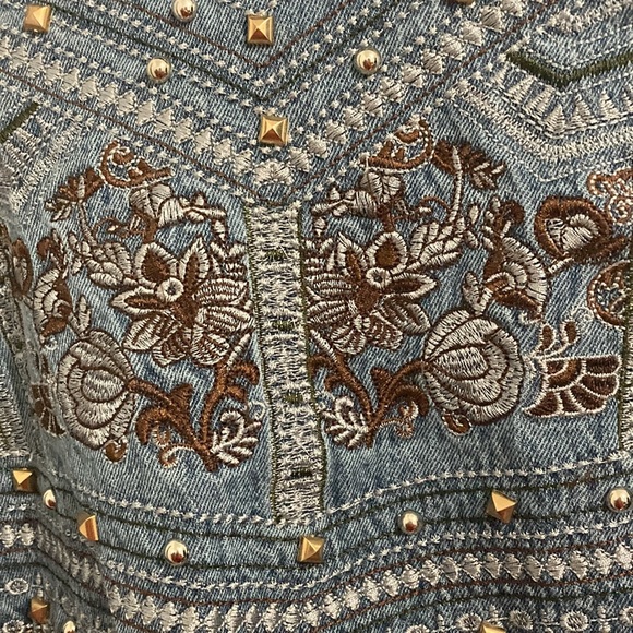 Trendy Fringe jeans jacket - Picture 3 of 6